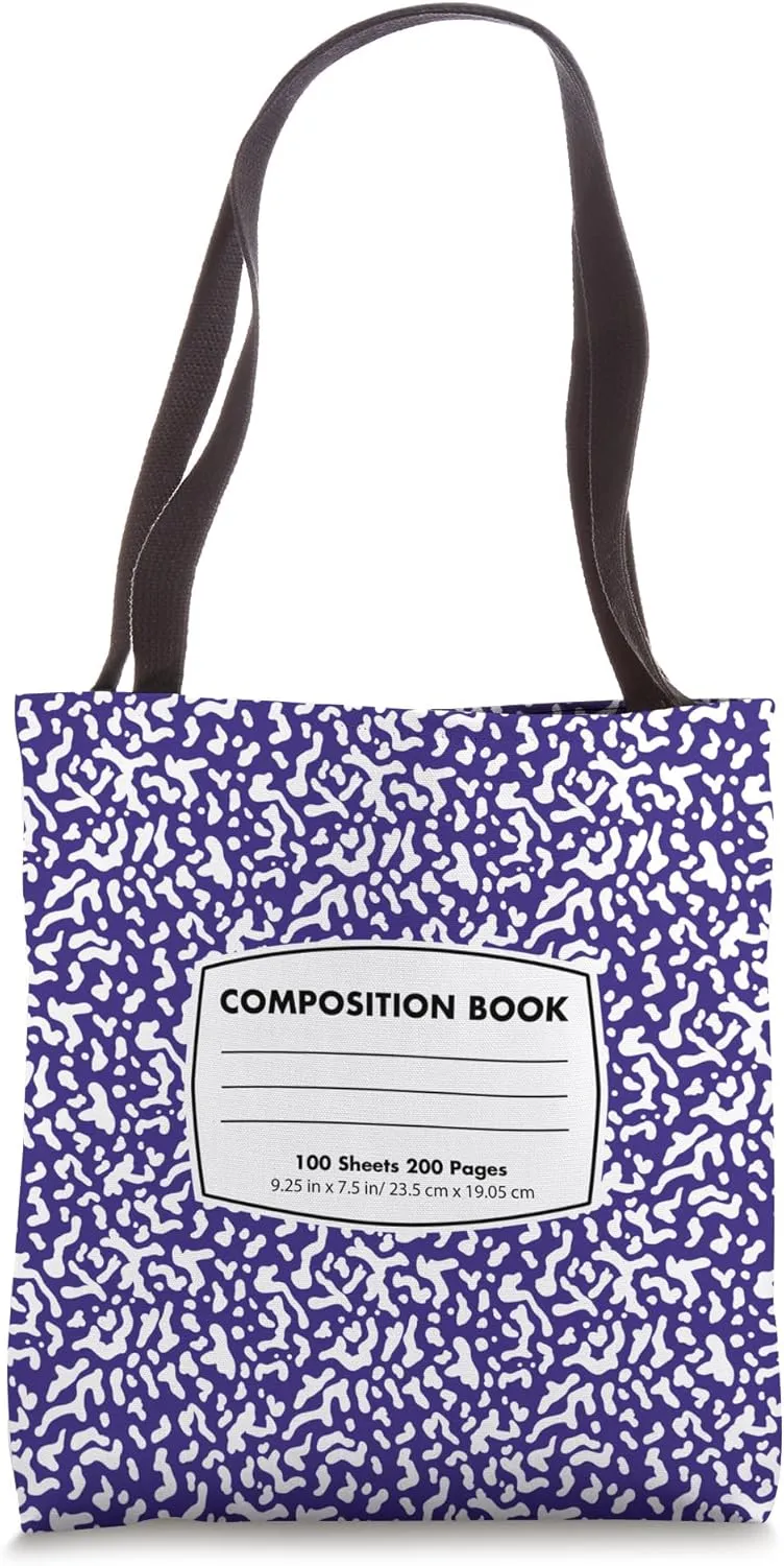 Funny Composition Notebook Costume Halloween Tote Bag