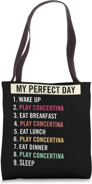 Funny Concertina Players Concertina Music Lovers Tote Bag