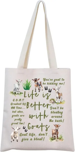 Funny Goats Gift Goats Life Tote Bag Goats Lover Gift Goats Owner Gift Goats Mom Gift Goats Farmer Gift