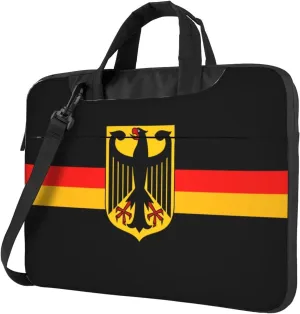 German Flag with Eagle 3D Pattern Laptop Bag Shoulder Bag Computer Notebook Briefcase Messenger Bag