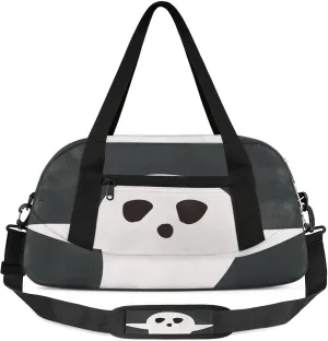 Ghost Pattern Kids Duffel Bag Lightweight Waterproof Sports Gym Bag with Front Zipper Pocket Foldable Weekender Overnight Bag for School Practice Gymnastic Ballet