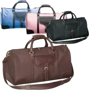 Goodhope the Leather Voyager Vintage Bellino Duffel Blue
