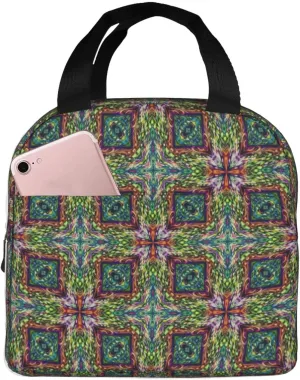Gorgeous Palace With Elegant Patterns Lunch Bag, Large Capacity Reusable Insulated Cooler Lunch Container For Work Office Picnic Or Travel
