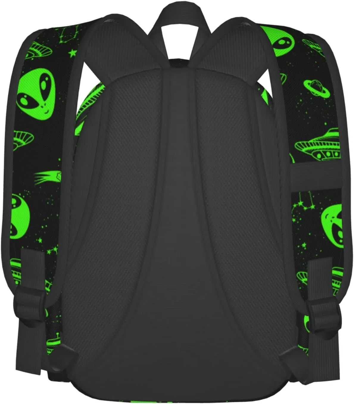 Green Ufo Alien Star Multipurpose School Bag Bookbag for Teenage Boys Girls Daily Backpack