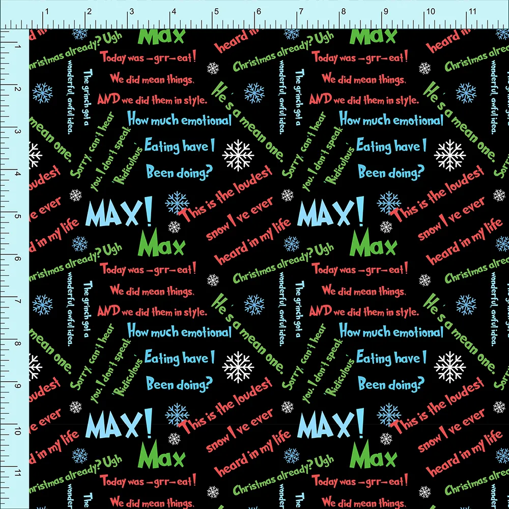 Grinch Grumbles (pre-order) - Fabric Club Month 18