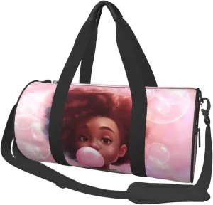 Gym bag for women Duffel Bags African American Afro Woman Sports Dance Bag Travel Luggage Bags for Men Women Weekender Sports Vacation