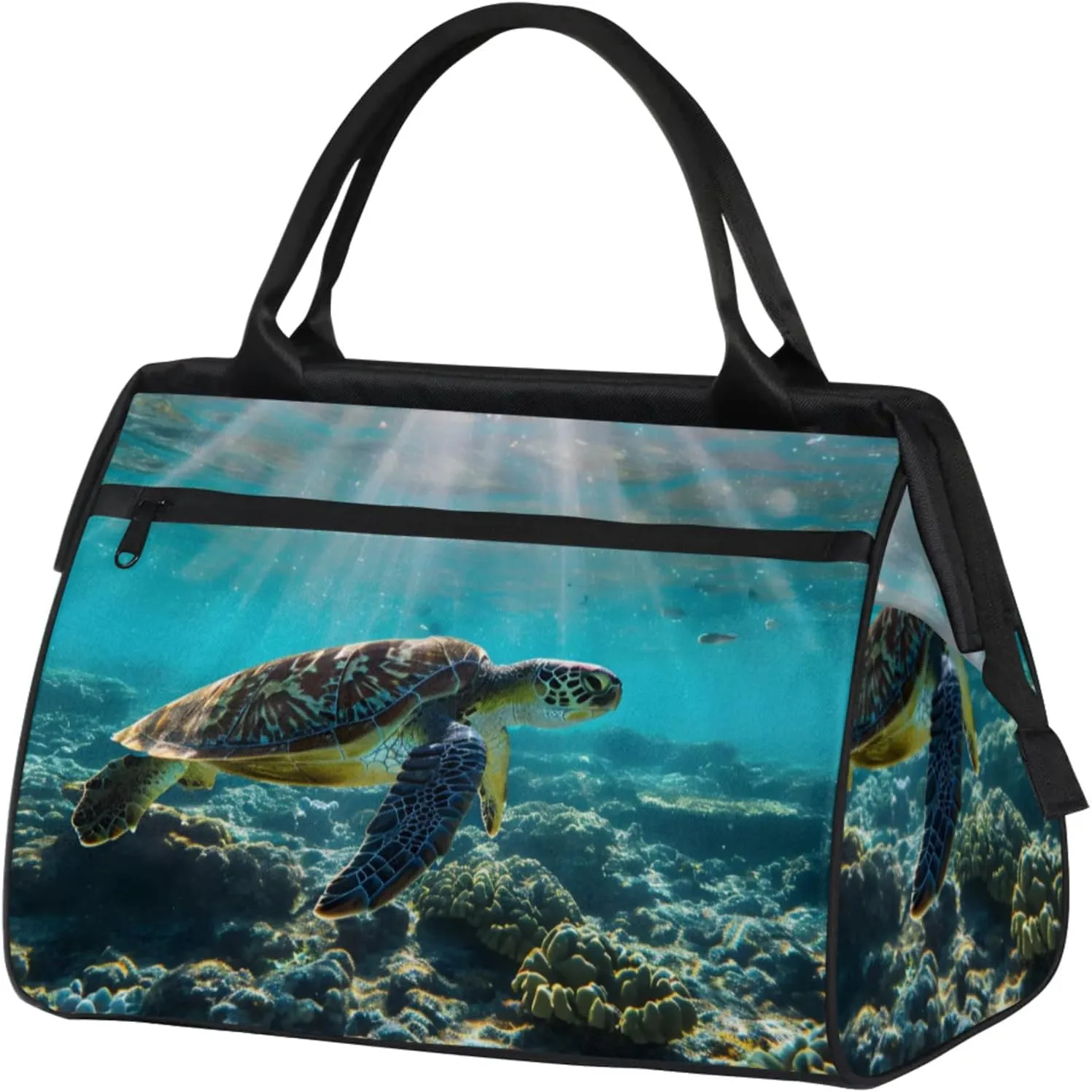 Gym Bag for Women Men, Travel Sports Duffel Bag with Trolley Sleeve, Gym Bag Weekender Overnight Bag Carry On Tote Bag