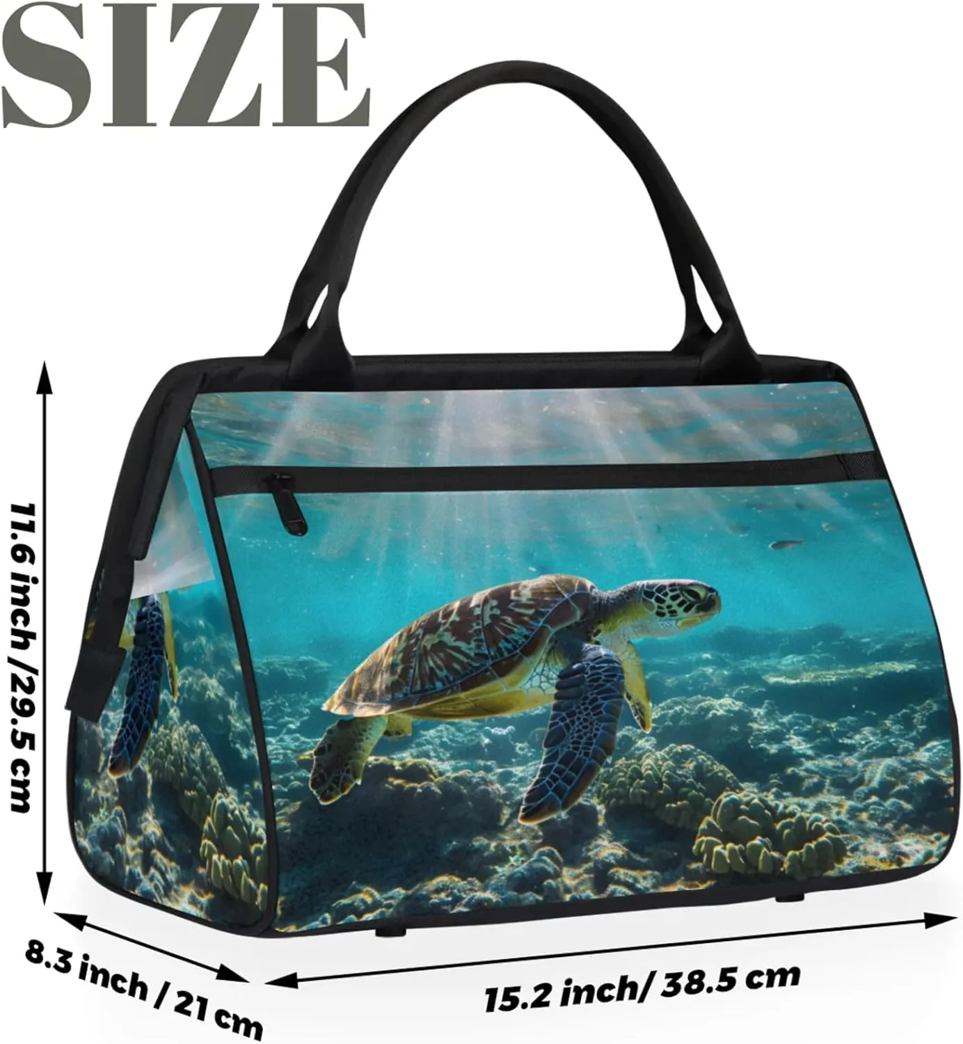 Gym Bag for Women Men, Travel Sports Duffel Bag with Trolley Sleeve, Gym Bag Weekender Overnight Bag Carry On Tote Bag