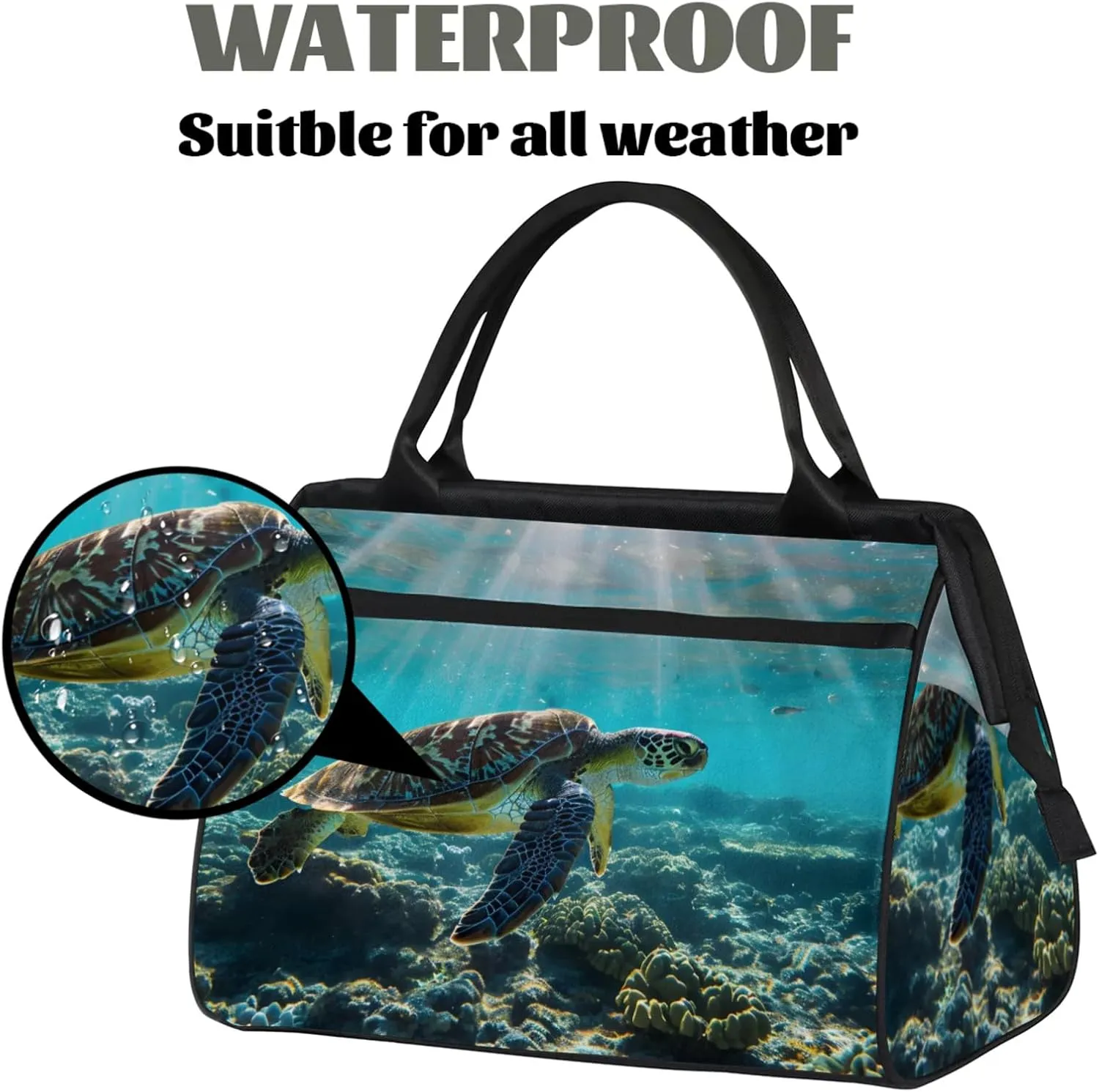 Gym Bag for Women Men, Travel Sports Duffel Bag with Trolley Sleeve, Gym Bag Weekender Overnight Bag Carry On Tote Bag
