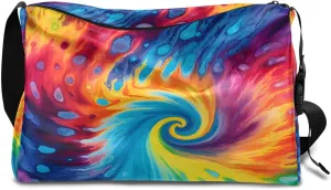 Gym Bags for Men 14.8 Inch Lightweight Carry On Bags for Airplanes Waterproof Duffle Bag for Travel, Abstract Watercolour Print