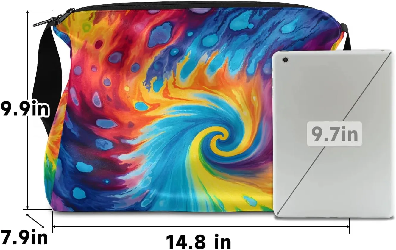 Gym Bags for Men 14.8 Inch Lightweight Carry On Bags for Airplanes Waterproof Duffle Bag for Travel, Abstract Watercolour Print