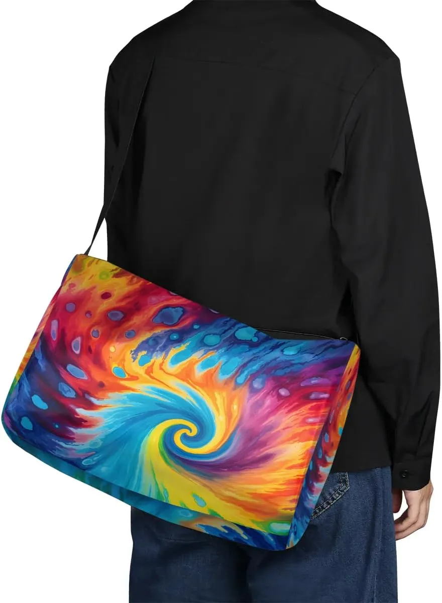 Gym Bags for Men 14.8 Inch Lightweight Carry On Bags for Airplanes Waterproof Duffle Bag for Travel, Abstract Watercolour Print
