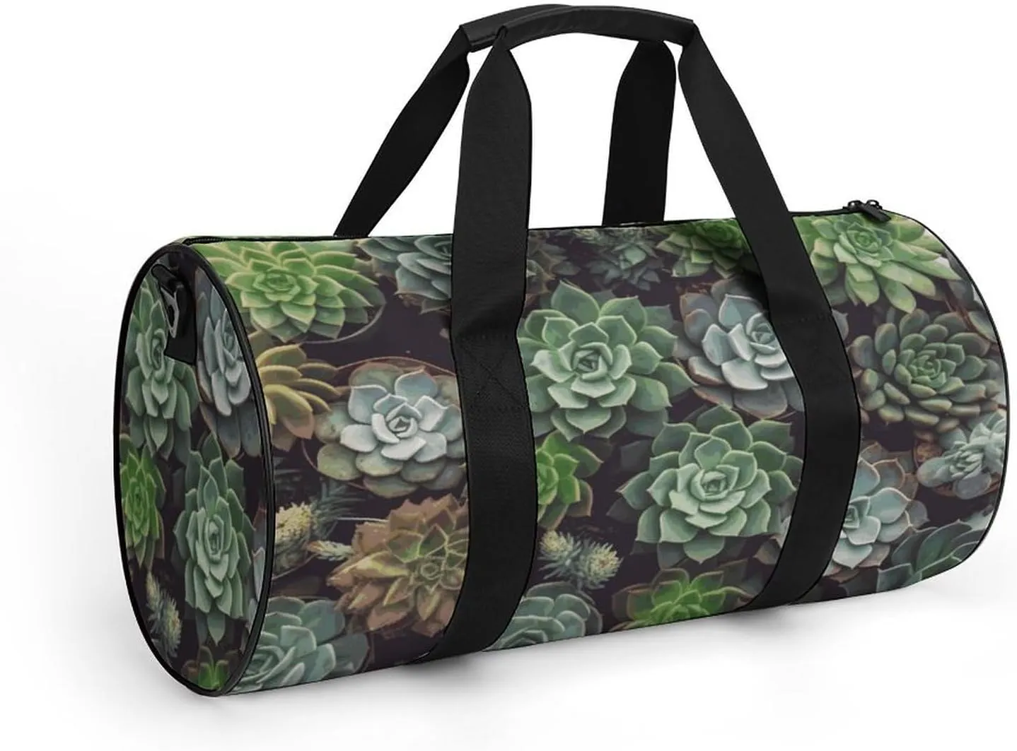Gym Bags Small Succulent Plants Duffel Bag Overnight Bag with Shoe Compartment Carryon Bag for Men Women