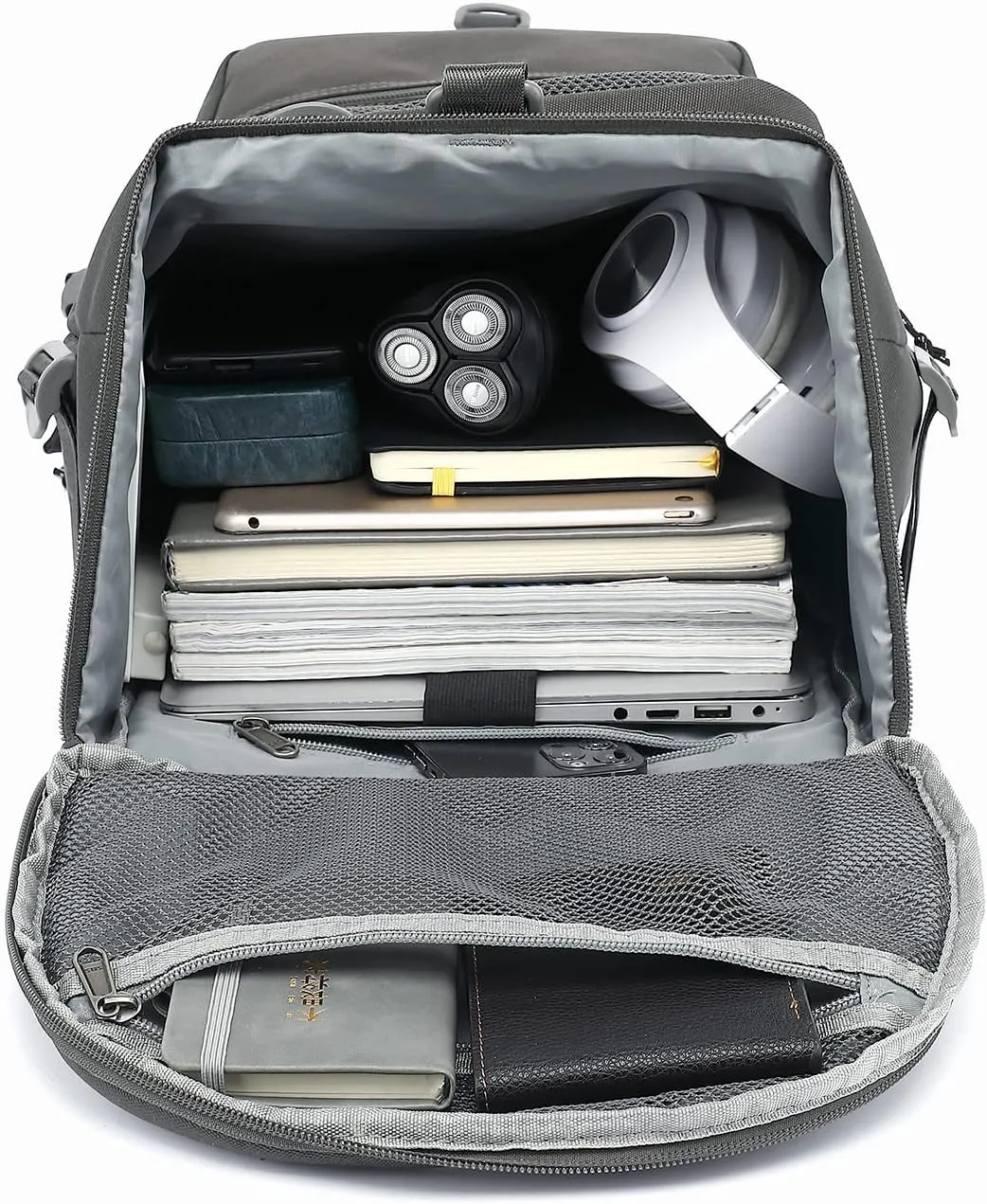 Gym Duffle Bag Backpack 4-Way Waterproof with Shoes Compartment for travel Sport Hiking laptop (gray) XL