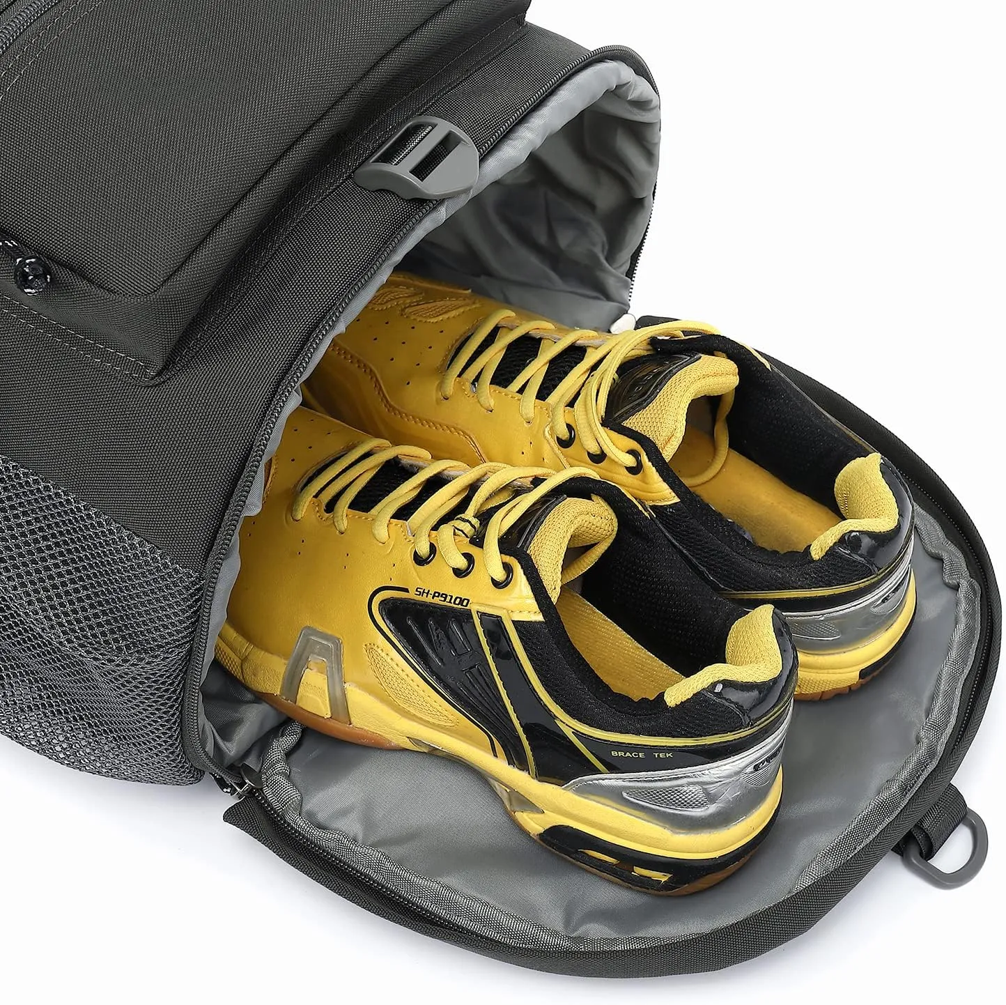 Gym Duffle Bag Backpack 4-Way Waterproof with Shoes Compartment for travel Sport Hiking laptop (gray) XL
