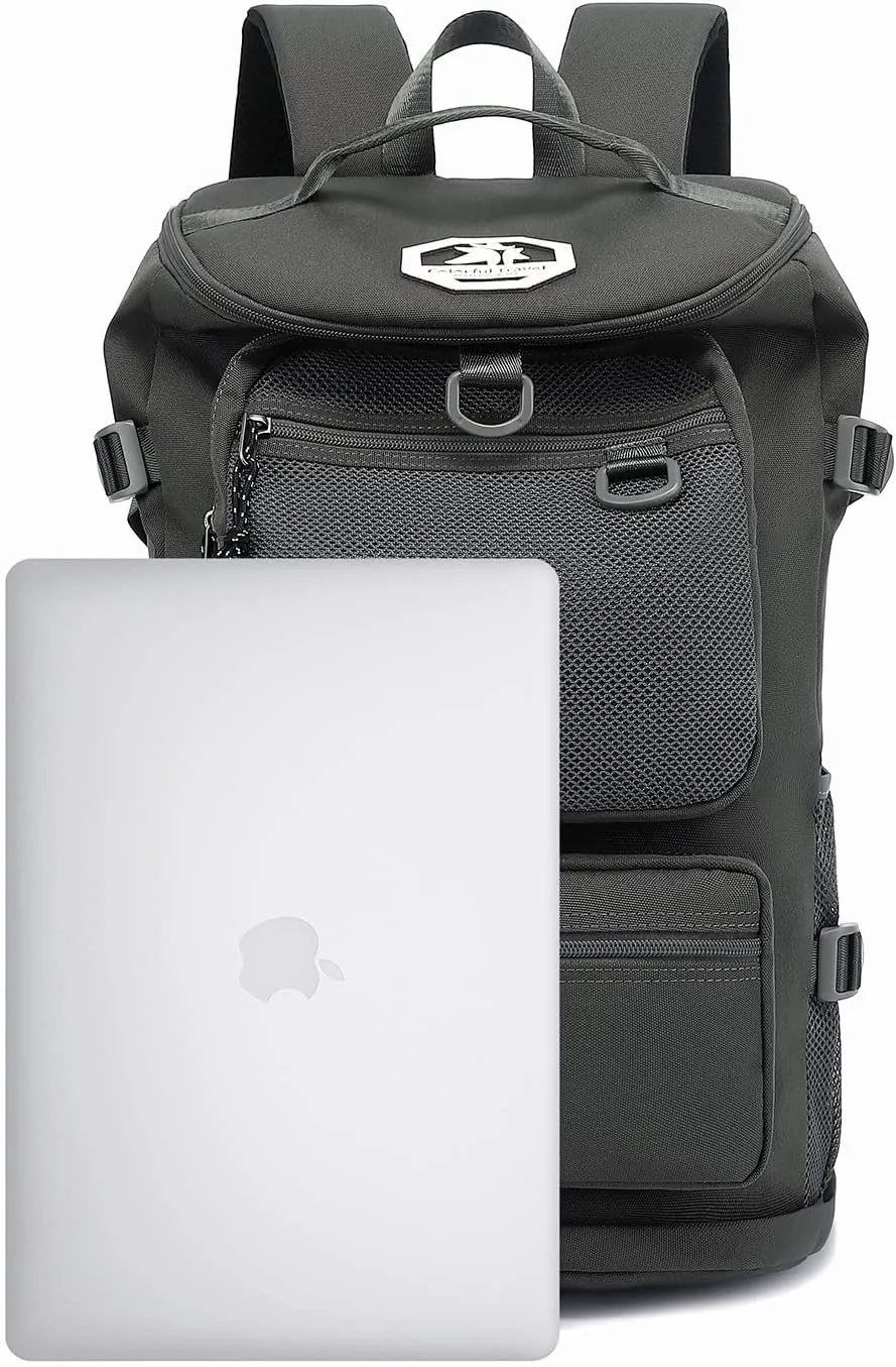 Gym Duffle Bag Backpack 4-Way Waterproof with Shoes Compartment for travel Sport Hiking laptop (gray) XL