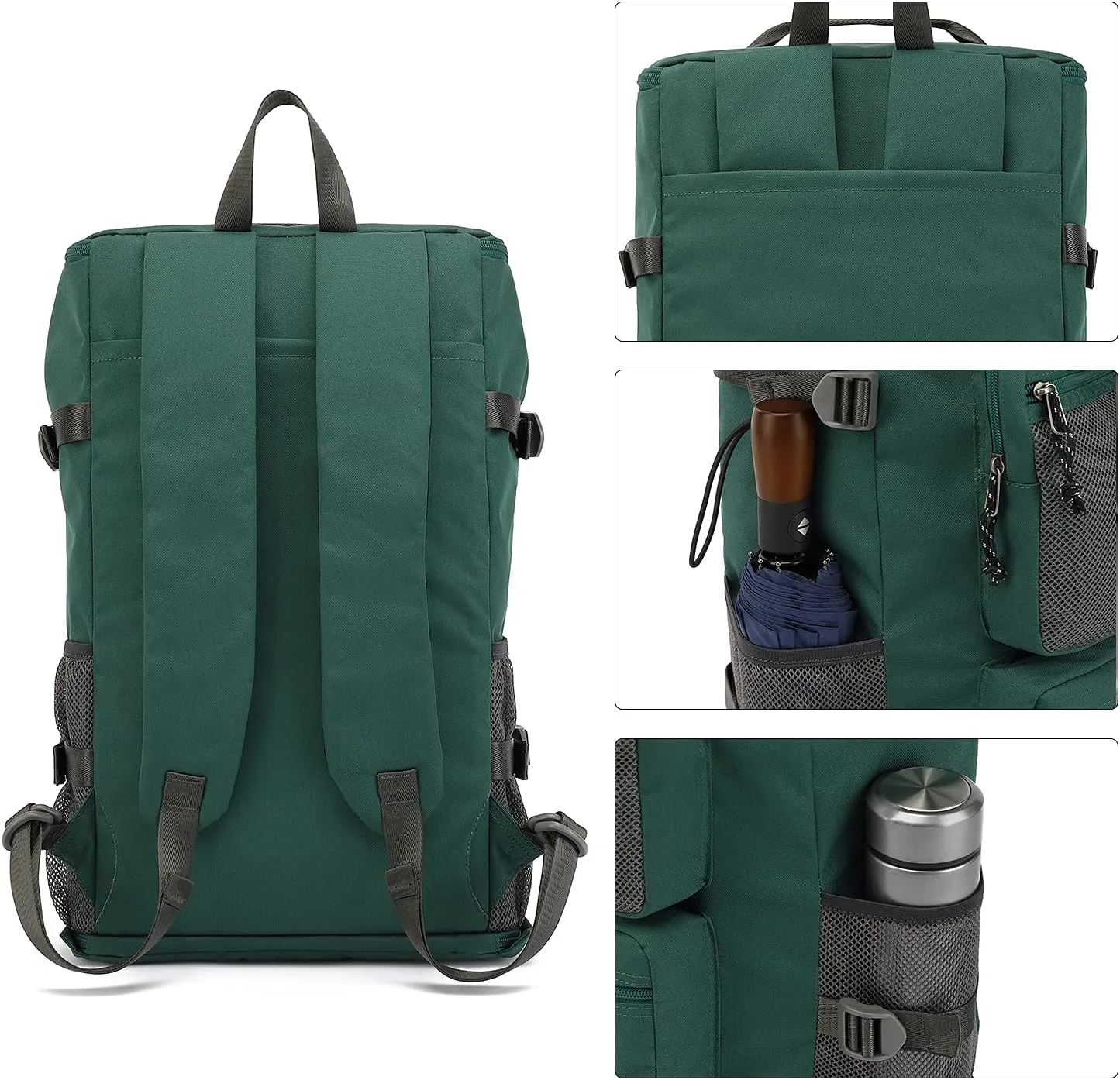 Gym Duffle Bag Backpack 4-Way Waterproof with Shoes Compartment for travel Sport Hiking laptop (Green) XL