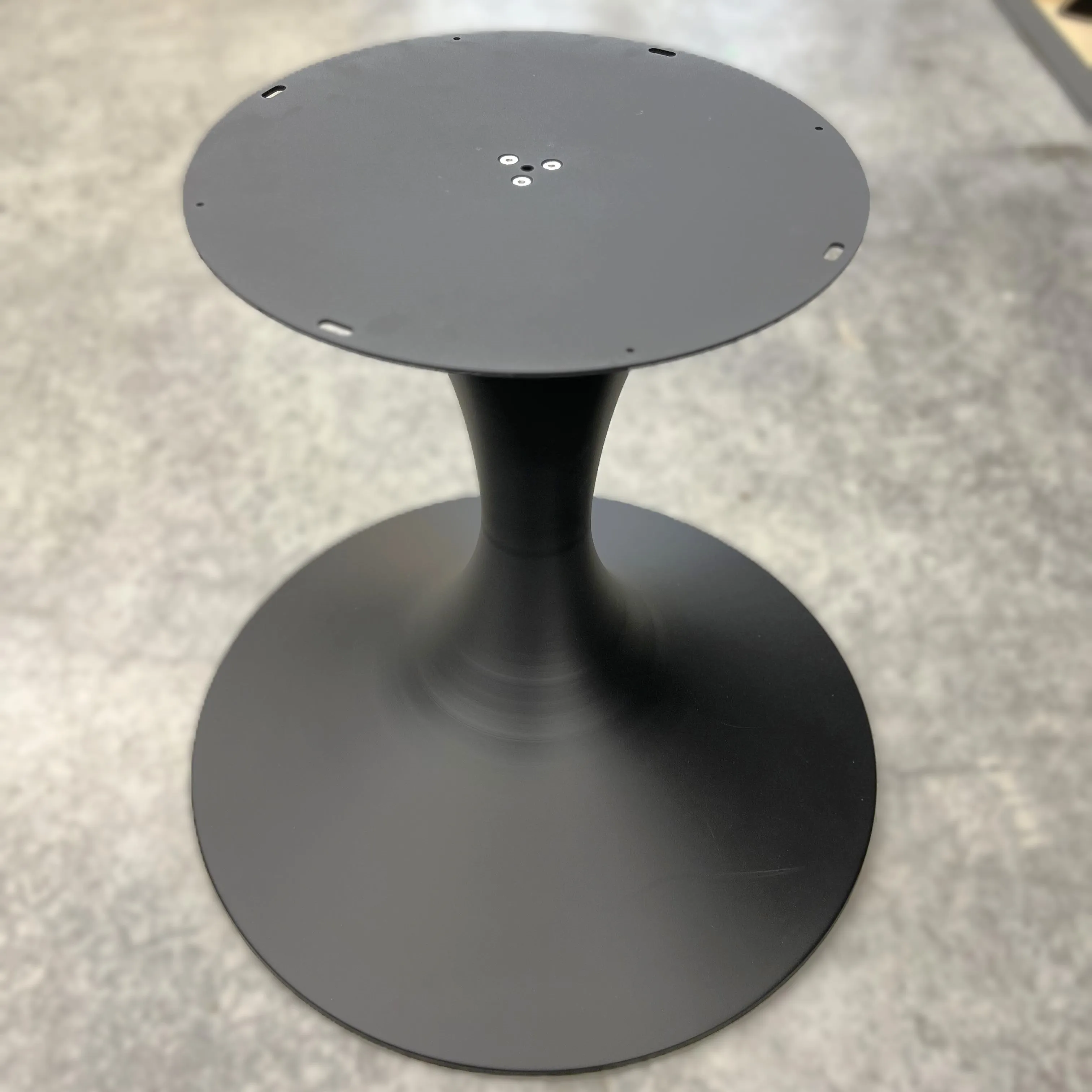 H28  x W32 EXTRA WIDE Black Tulip Shaped Dining Table Leg