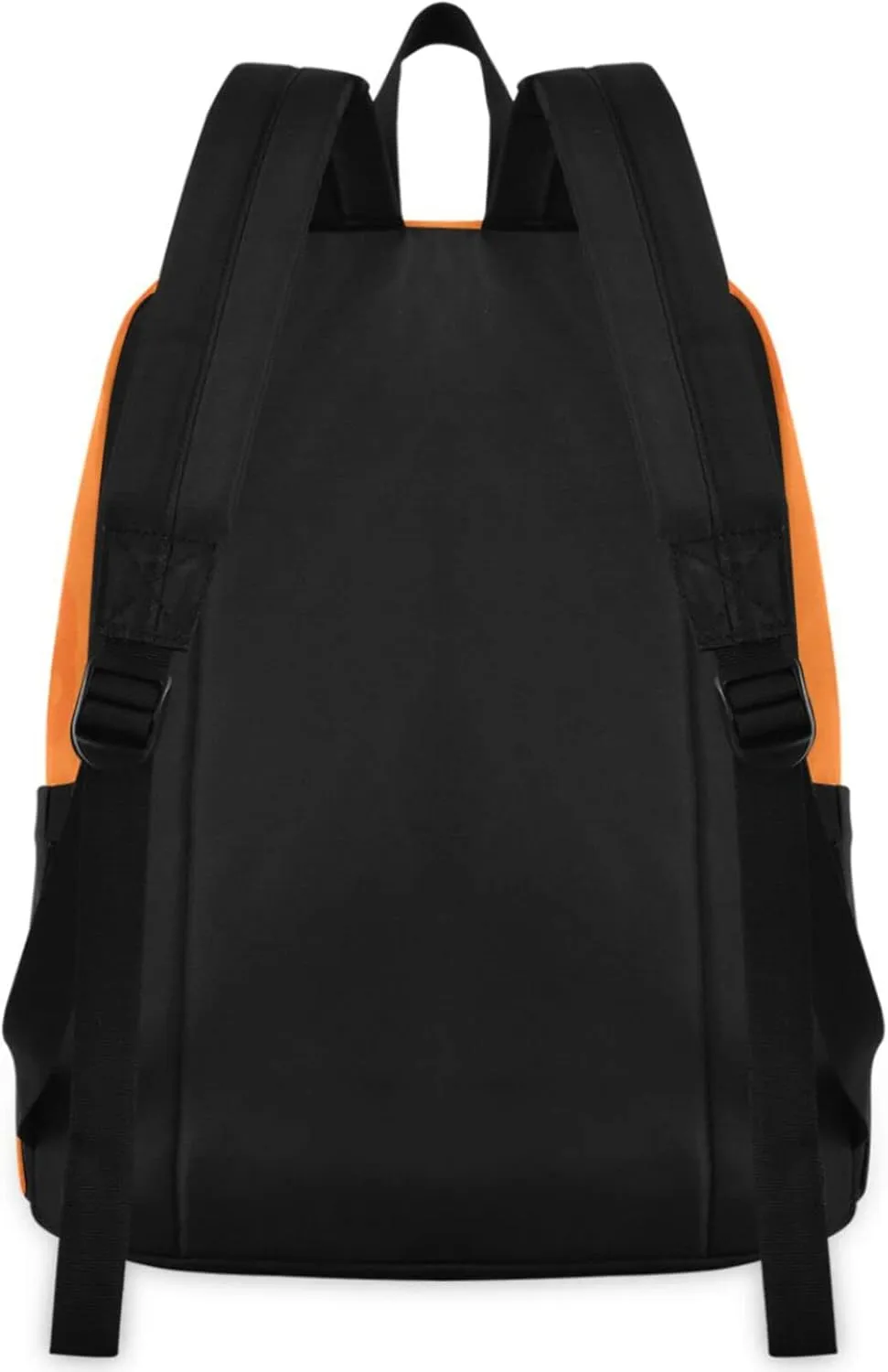 Halloween Boo with Black Cat Witch Pumpkin Large Laptop Backpack,Durable Portable Travel Bag for Boys Girls School Bookbag Work Fit 16.5 Inch Notebook
