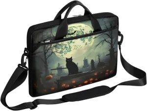 Halloween Lattice Lightweight Laptop Bag Case 13-15 Inch Computer Briefcase Bag for Women Men Notebook Shoulder Bag