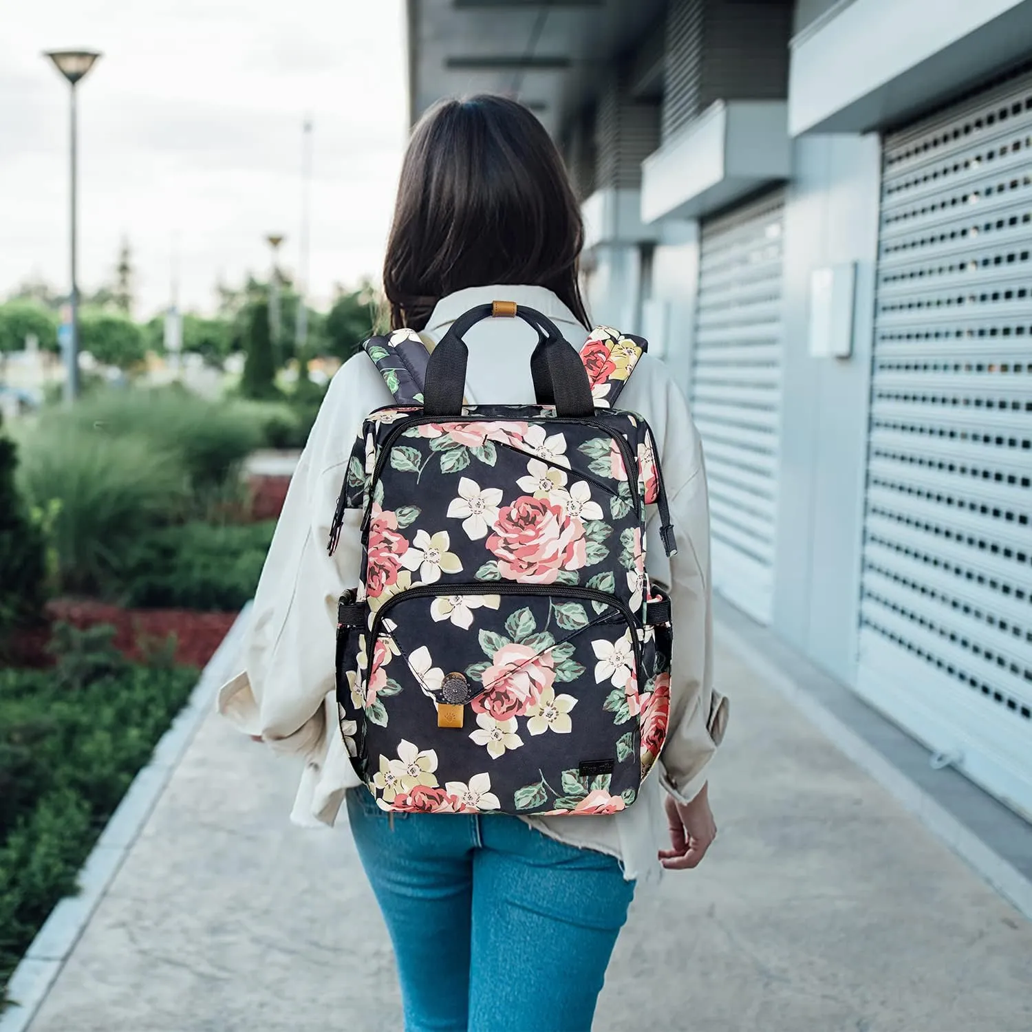 Hap Tim Carry on Backpack for Travel, Womens Laptop Backpack, Travel Backpack for Women, Work bag, Nurse Backpack, Nurses Week Gifts for Women（7651-BF）