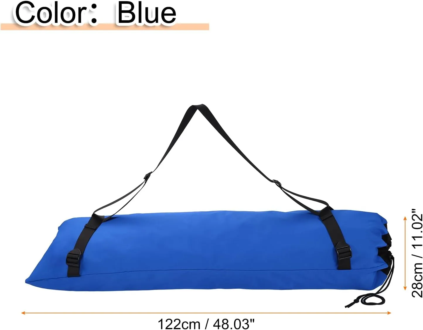 HARFINGTON Camping Chair Replacement Bag 48" Folding Chair Carry Bag Oxford Cloth Storage Tent Bag with Shoulder Strap for Travel Outdoor Camping Sports, Blue