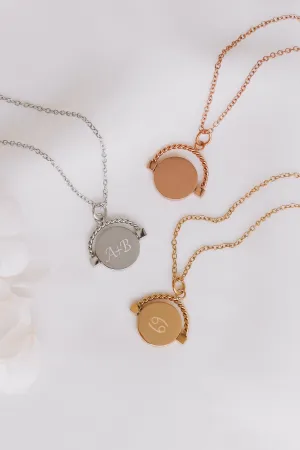 Harlyn- Stainless Steel Engraved Necklace