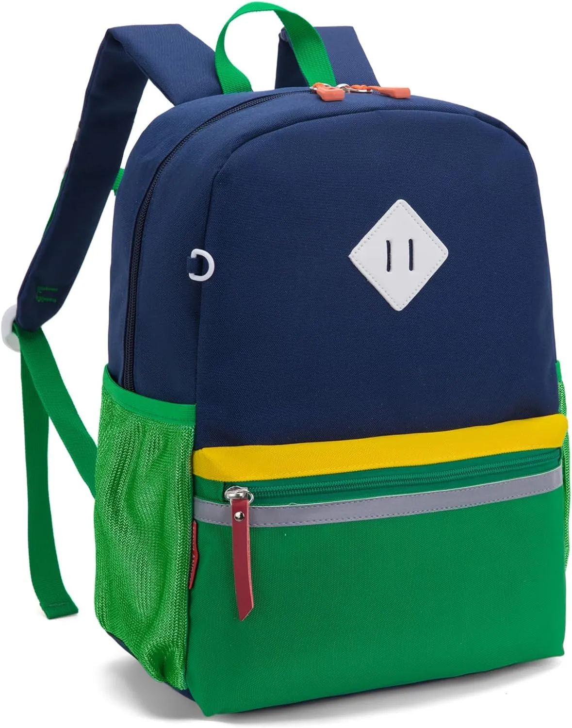 HawLander Little Kids Backpack for Boys Toddler School Bag Fits 3 to 6 years old, 15 inch, Blue Green