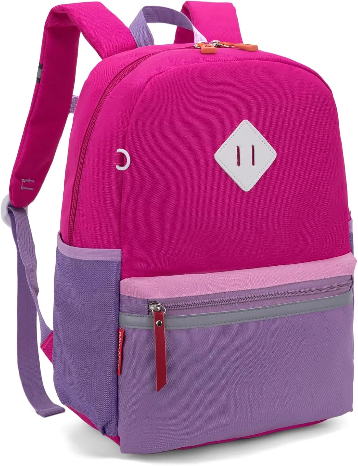 HawLander Little Kids Backpack for Girls Toddler School Bag Fits 3 to 6 years old, 15 inch, Purple