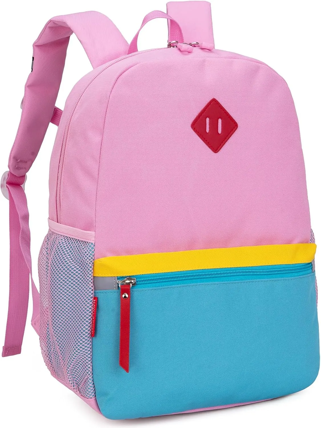 HawLander Preschool Backpack for Toddler Girls, Kids School Bag, Ages 3 to 7 years old, Small, Pink Blue