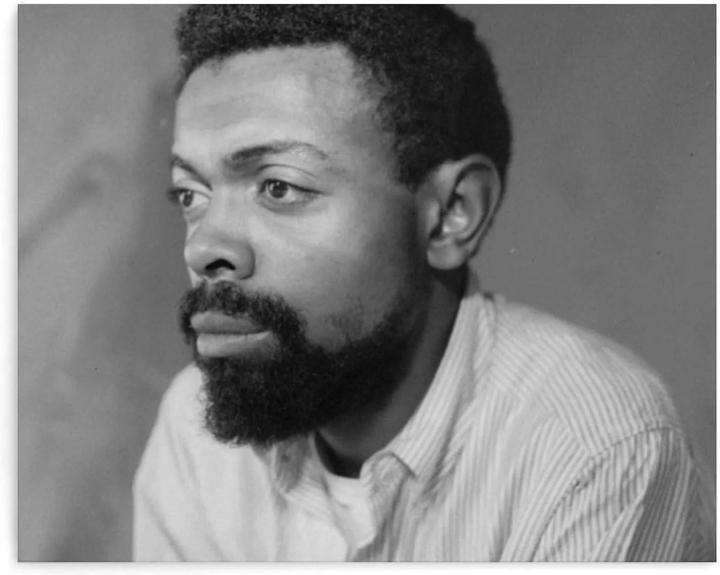 HBZMDM American Poet Amiri Baraka Vintage Black And White Portrait PosterWall Poster Art Canvas Printing Gift Office Bedroom Aesthetic Poster 10x8inch(25x20cm) Unframe-style