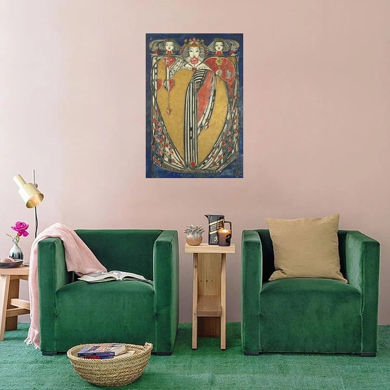 HBZMDM Glaswegian Retro Aesthetic Poster Painted by Artist Margaret Macdonald Mackintosh (2) Wall Poster Art Canvas Printing Gift Office Bedroom Aesthetic Poster 12x18inch(30x45cm) Unframe-style