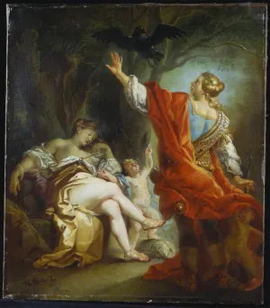 HDARTiTi Famous Painting Graffiti Painting Art Poster Picture Slaying Coronis by Johan Zoffany Portraits Artwork for Office Decor 60x90cm