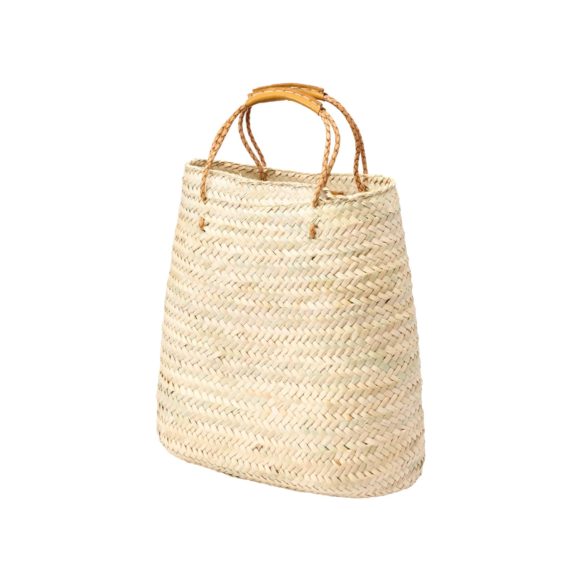 Hicham Large Beehive Basket - Light Brown