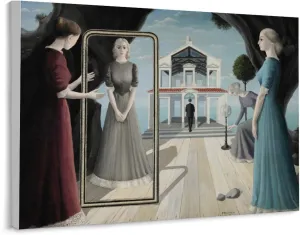 HIUBVCMML Belgian Painter Paul Delvaux Modern Style Surrealist Abstract Art Poster (4) Wall Poster Art Canvas Printing Gift Office Bedroom Aesthetic Poster 20x16inch(50x40cm) Unframe-style