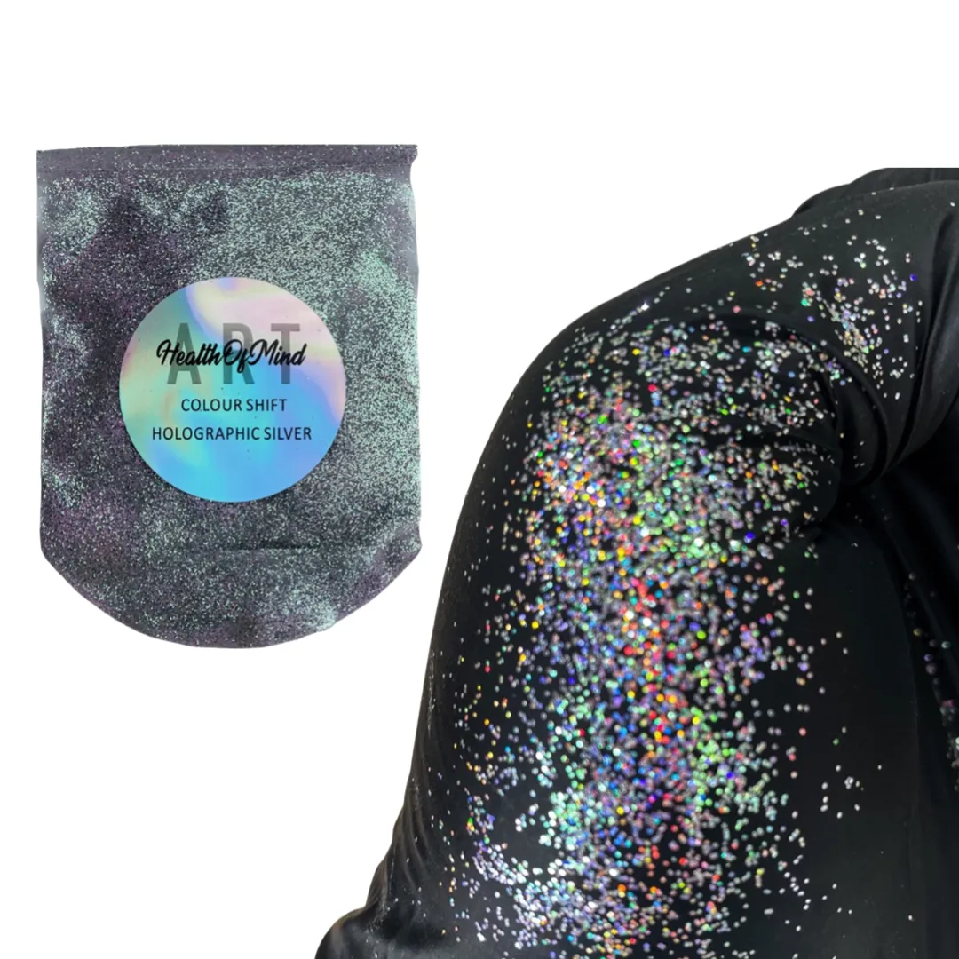 Holographic Silver ( fine glitter ) 15g