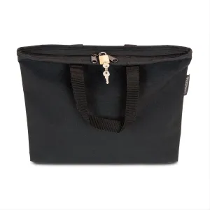 Hopkins Medical Products Lockable PHI Carrier: Letter Size Bag w/Key Lock - Black