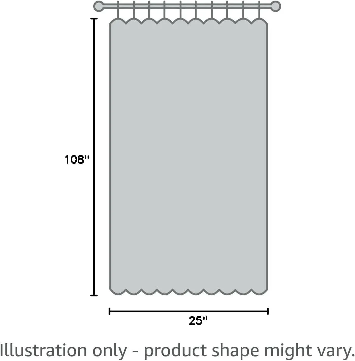 HPD Half Price Drapes Velvet Blackout Curtains/Drapes - 108 Inches Long 1 Panel Blackout Curtain Signature Pleated for Living Room & Bedroom - 25W X 108L, Midnight Blue