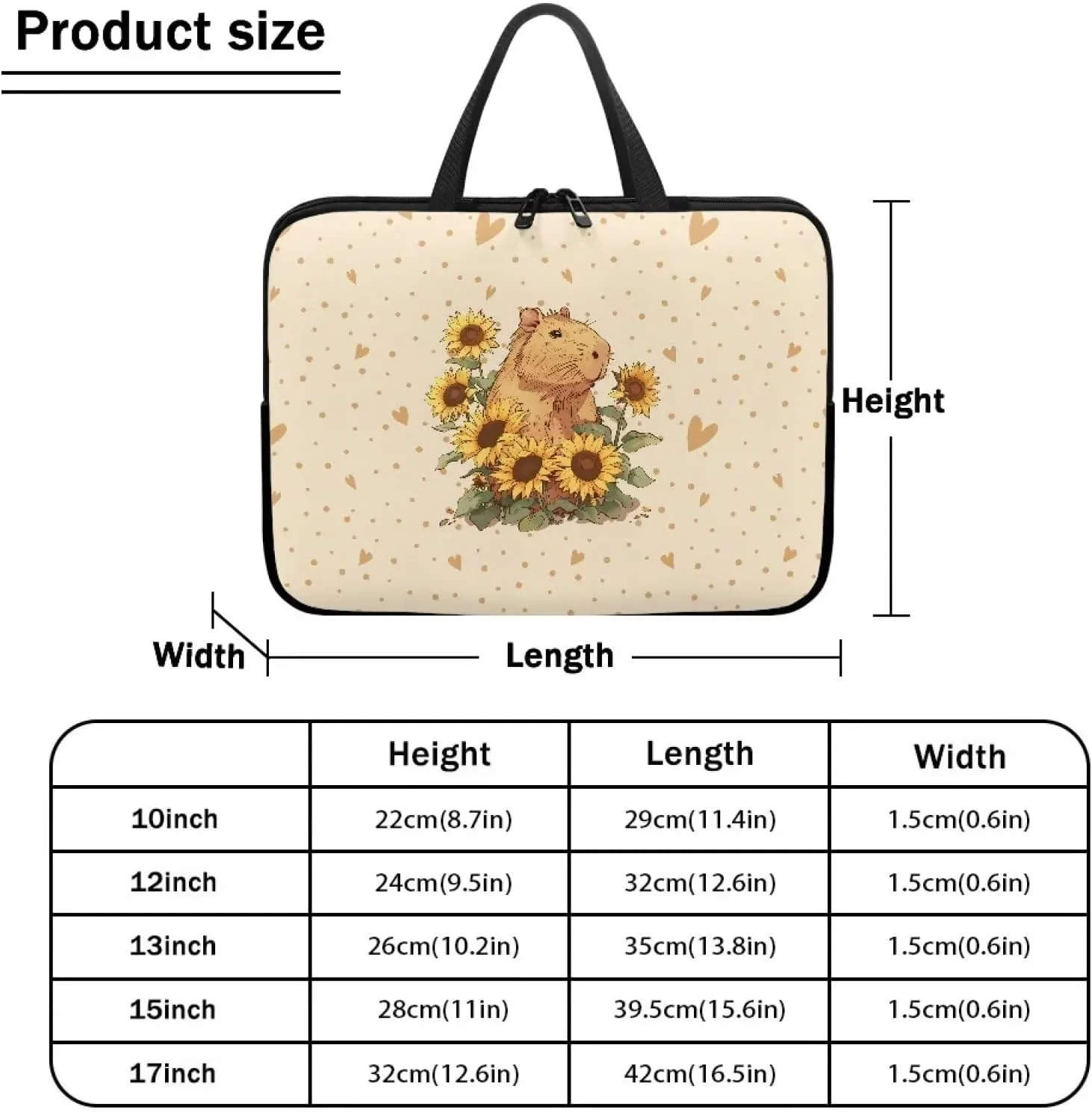 HUGS IDEA Computer Bag Laptop Sleeve Carrying Case with Handle Zipper Notebook Messenger Briefcase
