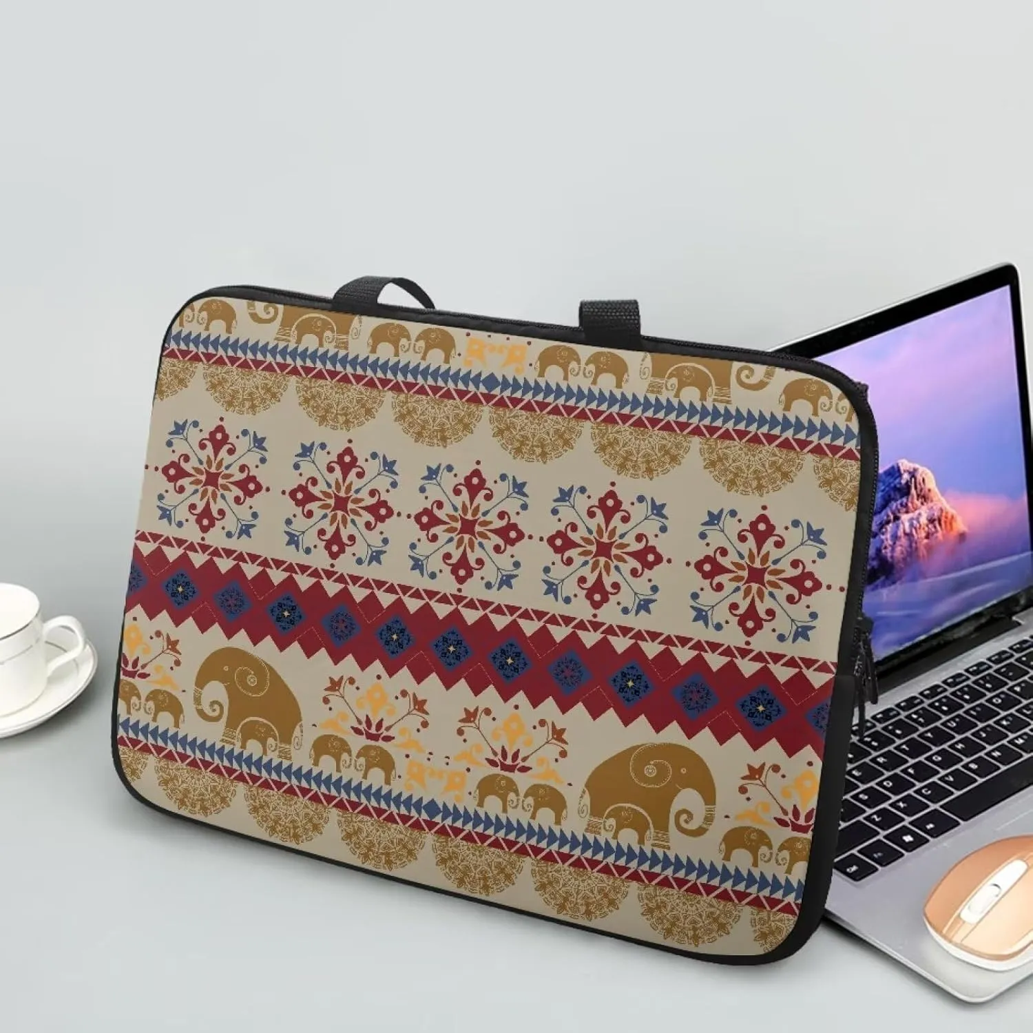 HUGS IDEA Computer Bag Laptop Sleeve Carrying Case with Handle Zipper Notebook Messenger Briefcase