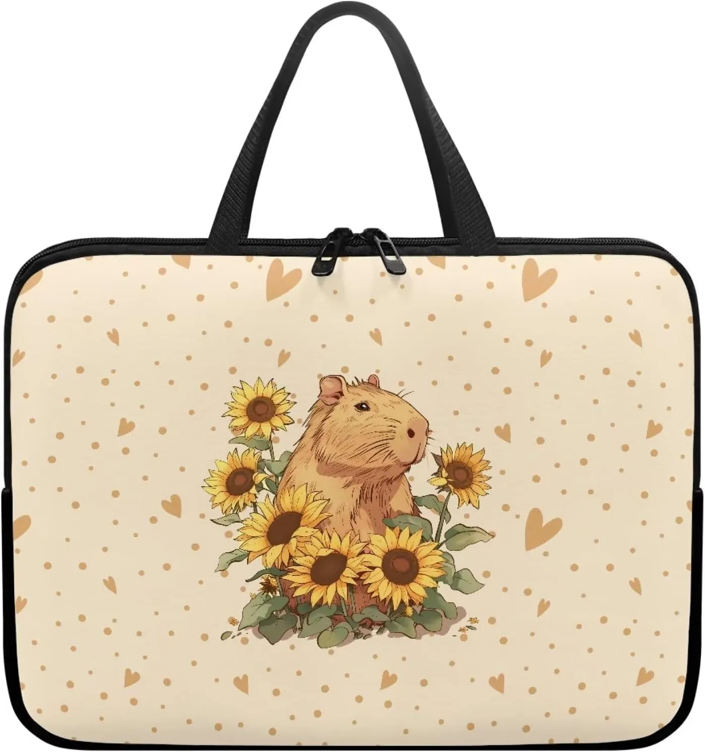 HUGS IDEA Computer Bag Laptop Sleeve Carrying Case with Handle Zipper Notebook Messenger Briefcase