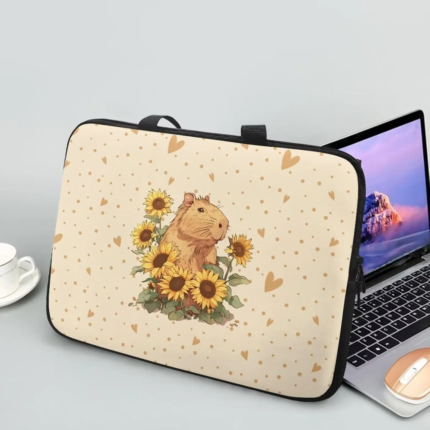 HUGS IDEA Computer Bag Laptop Sleeve Carrying Case with Handle Zipper Notebook Messenger Briefcase