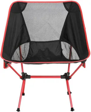 HUHJYUGE Camping Folding Chair Small, Portable Camping Folding Chair, Outdoor Folding Chairs, Lawn Folding Chairs, with Cup Holder and Side Pocket, Breathable Mesh Back (A)