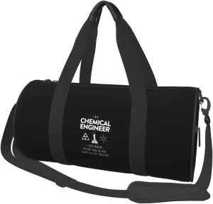 I'm Chemical Engineer Convertible Garment Bag with Shoulder Strap, Carry on Garment Duffel Bag for Men Women - Rolling Foldable for Travel Luggage Bags (Black)