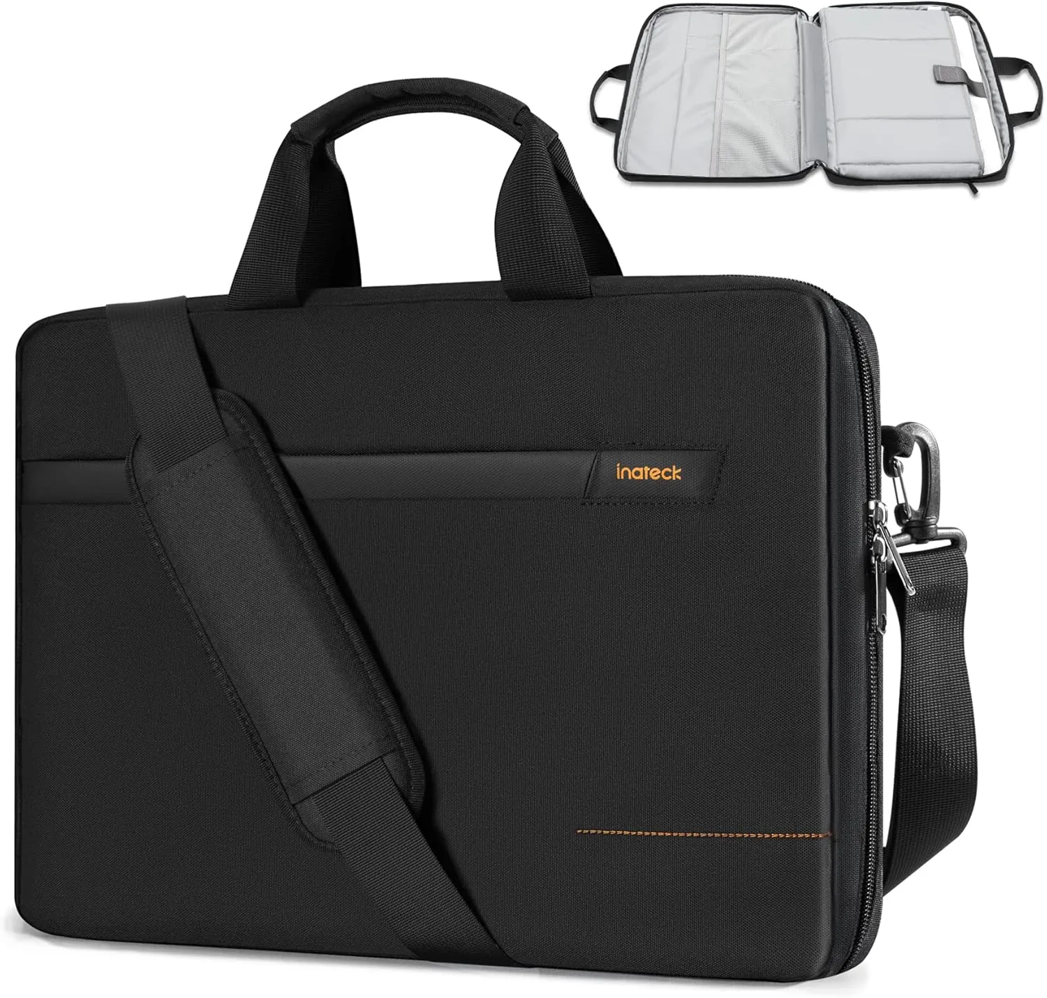 Inateck 15.6 Inch TSA Friendly Laptop Bag Case for Men and Women, Compatible with Most 15-15.6 inch Laptops, with Trolley Strap