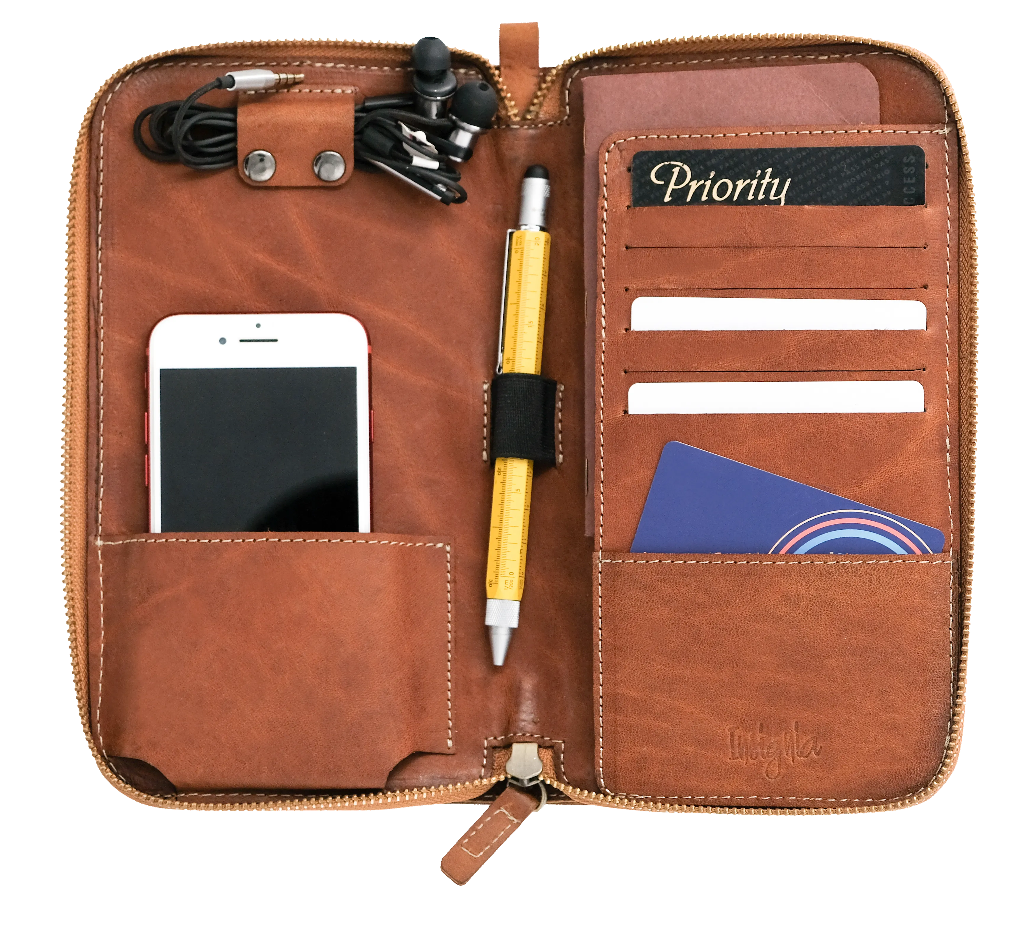Insignia Crafts Kato Accountant Leather Travel Wallet