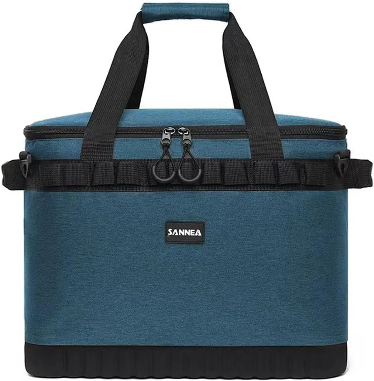 Insulated Cooler Bag, Leakproof Waterproof Lunch Tote for Work Picnic Camping Travel with Adjustable Shoulder Strap for Adult Men Women-Blue