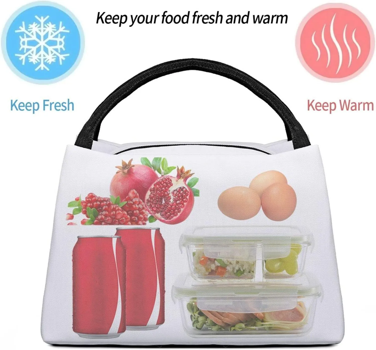 Insulated Lunch Bag Lunch box for Women Men Reusable Cooler Bag Valley Lunch Bag Portable Lunch Tote Bag Leakproof Lunchbox for Work Travel Picnic Office