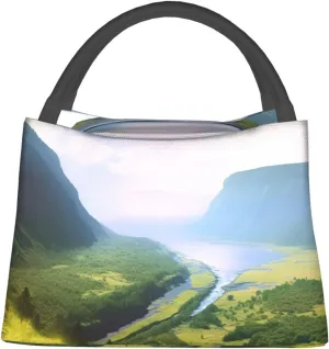 Insulated Lunch Bag Lunch box for Women Men Reusable Cooler Bag Valley Lunch Bag Portable Lunch Tote Bag Leakproof Lunchbox for Work Travel Picnic Office