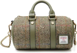 Islander® The Mini Duffel - Ladies Small Shoulder Bag with Harris Tweed, Chestunt Harringbone